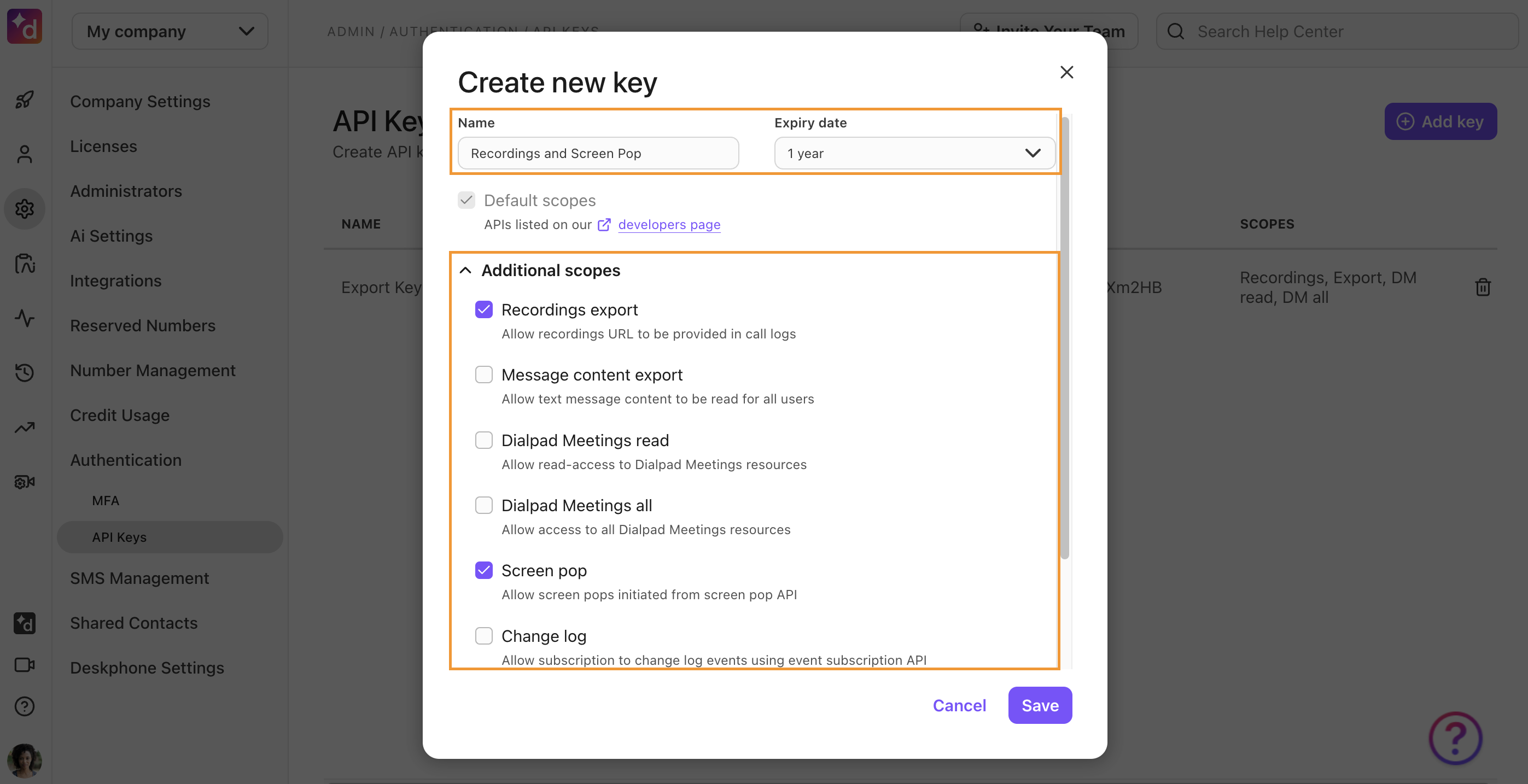 api details