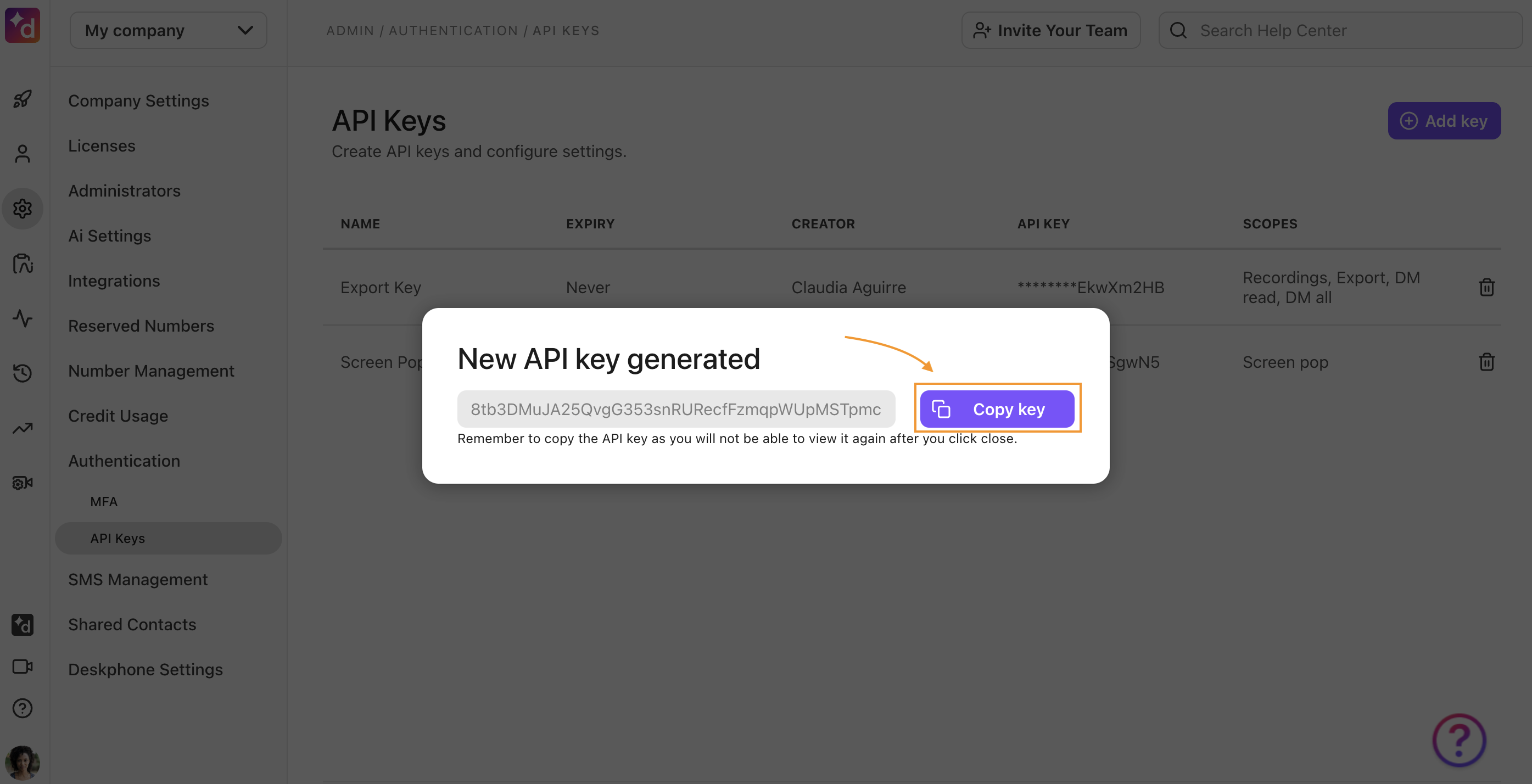 copy key