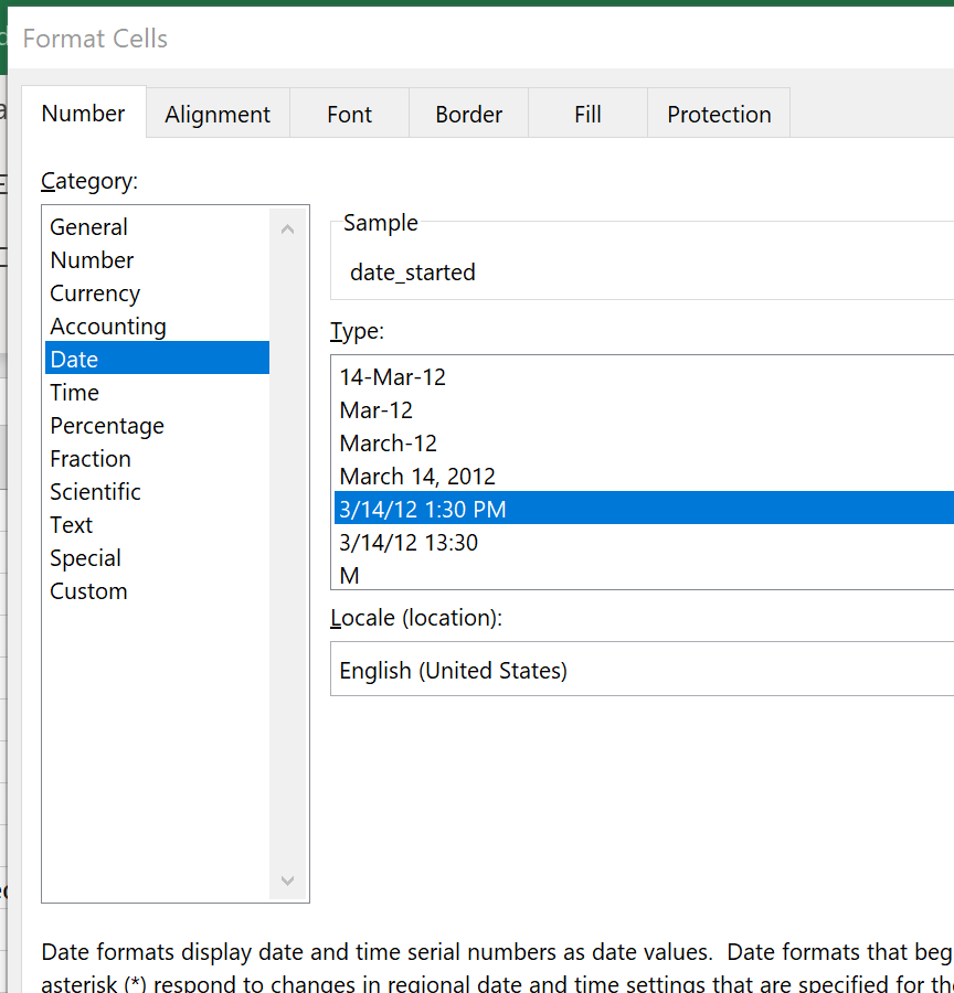 Image of formatting option.