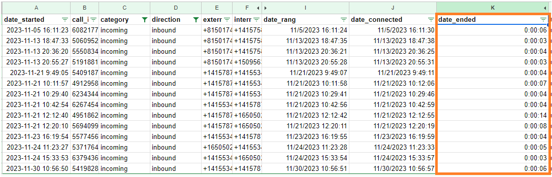 Image showing where to see the formula result.