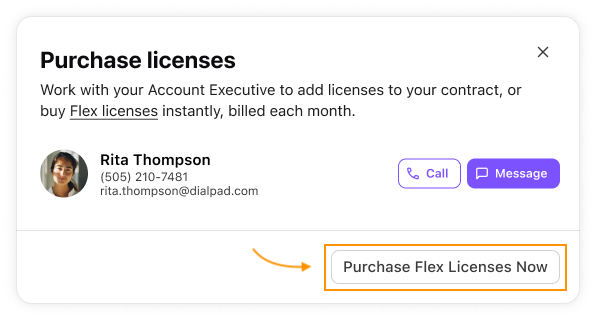 Select purchase flex licenses now
