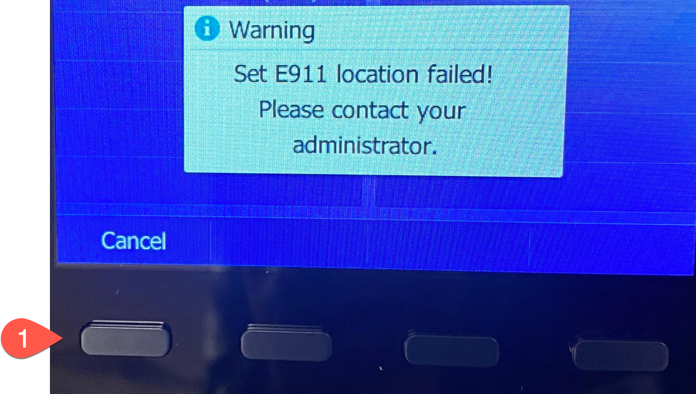 Cancel soft key on a desk phone