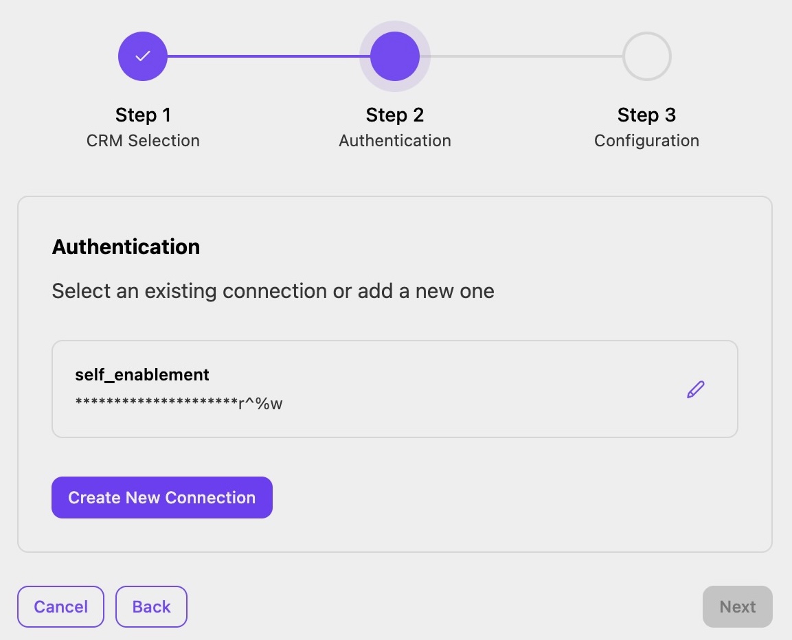 Option to select a connection during the setup process for Jobdiva.