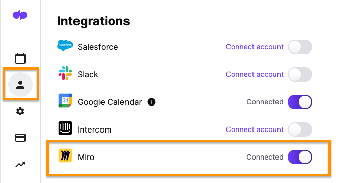 Miro integration enabled