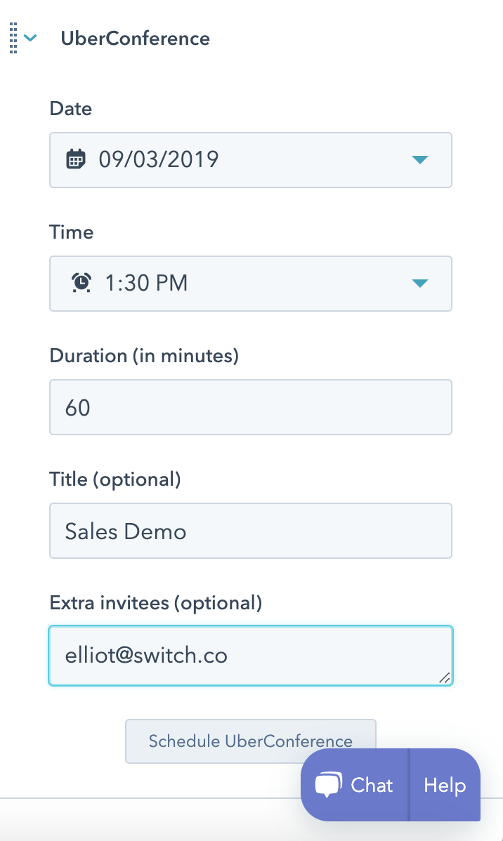 Schedule meeting