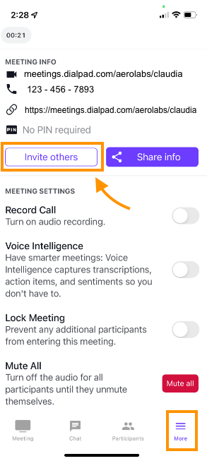 invite others button