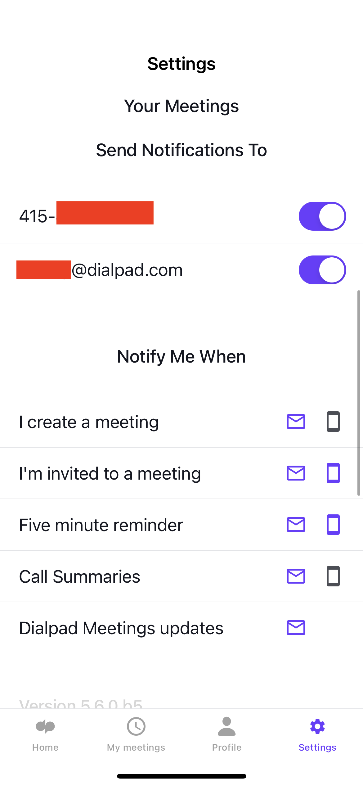 notifications