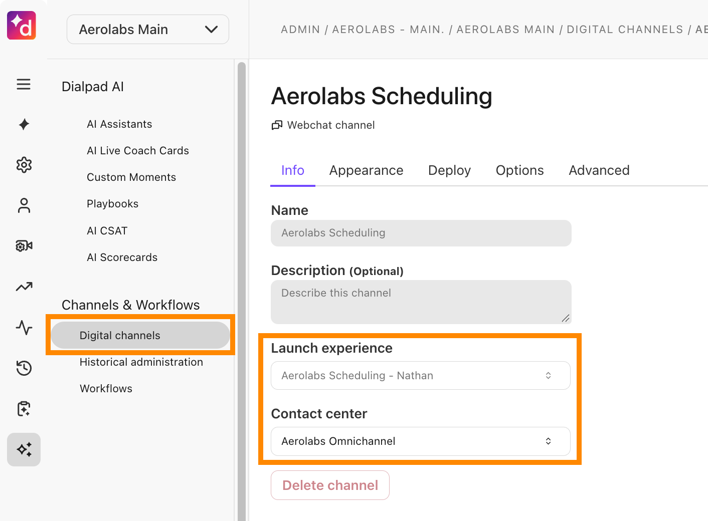 Agentic Agent CC Settings
