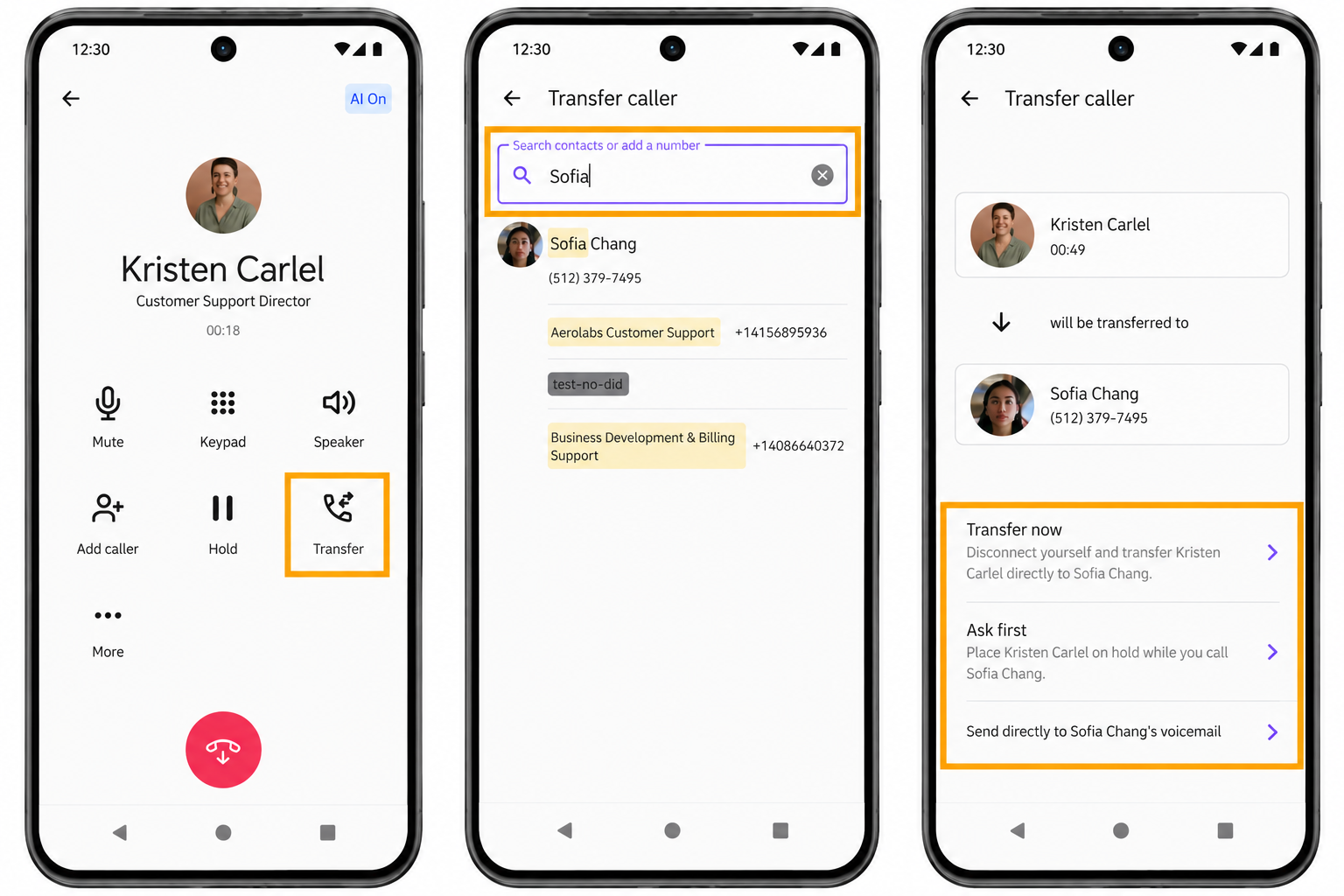 android-transfer-call